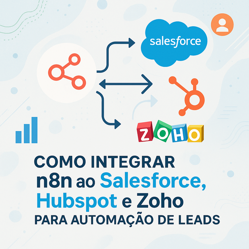 Como integrar n8n ao Salesforce, Hubspot e Zoho para automação de leads