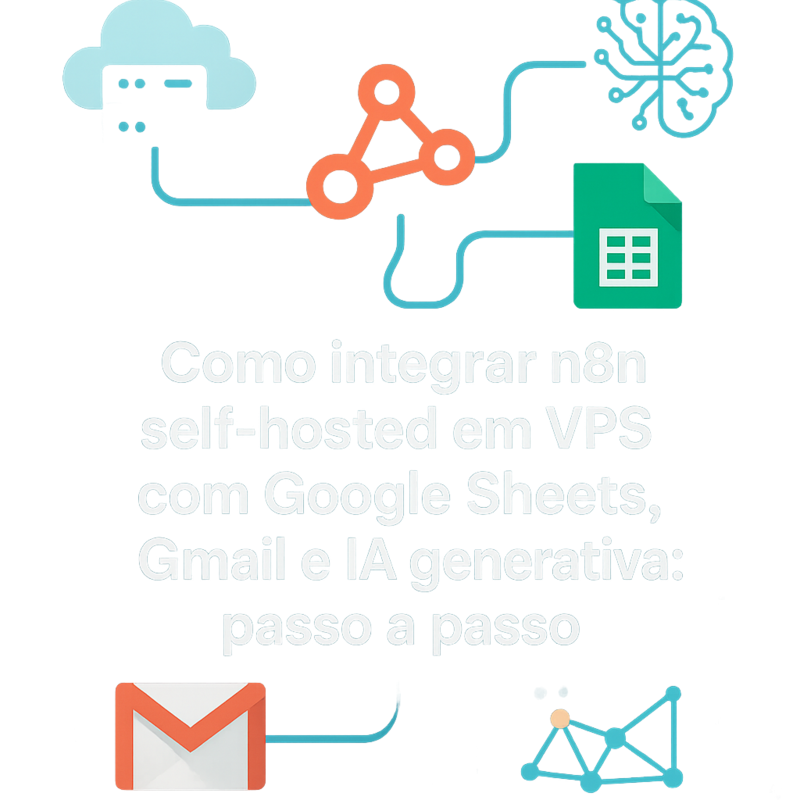 Como integrar n8n self-hosted em VPS com Google Sheets, Gmail e IA generativa: passo a passo