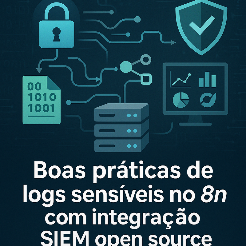Boas práticas de logs sensíveis no n8n com integração SIEM open source