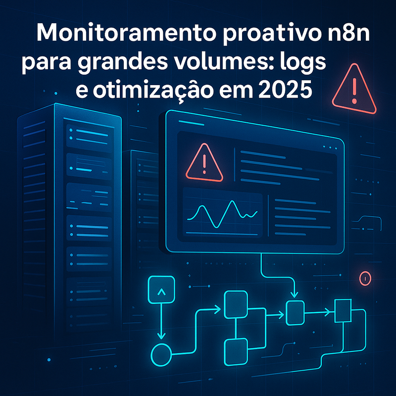 Monitoramento proativo n8n para grandes volumes: logs, alertas e otimização em 2025