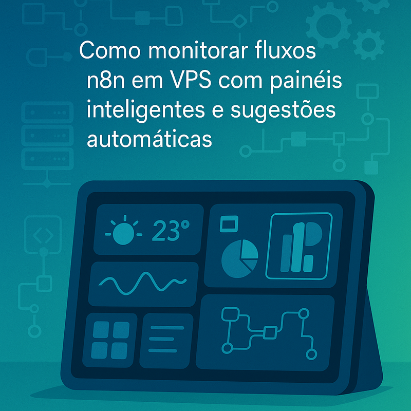 Como monitorar fluxos n8n em VPS com painéis inteligentes e sugestões automáticas