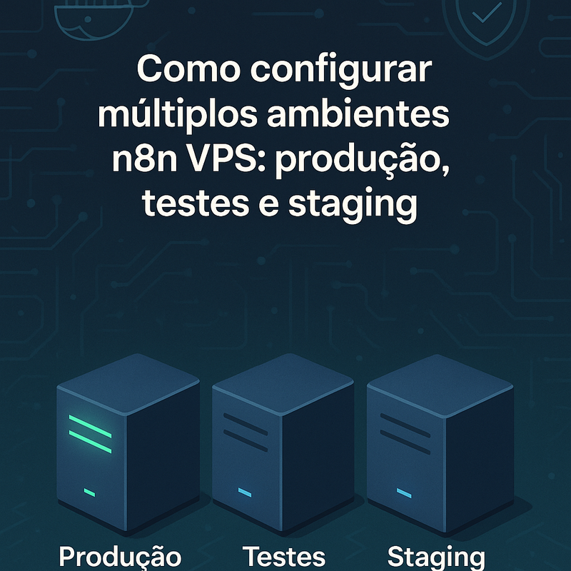 Como configurar múltiplos ambientes n8n VPS: produção, testes e staging