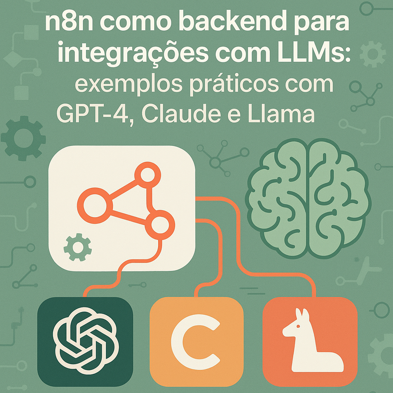 n8n como backend para integrações com LLMs: exemplos práticos com GPT-4, Claude e Llama