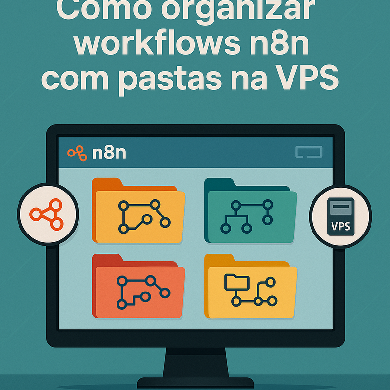 Como organizar workflows n8n com pastas na VPS: guia completo
