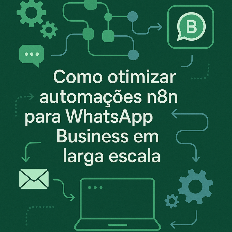 Como otimizar automações n8n para WhatsApp Business em larga escala