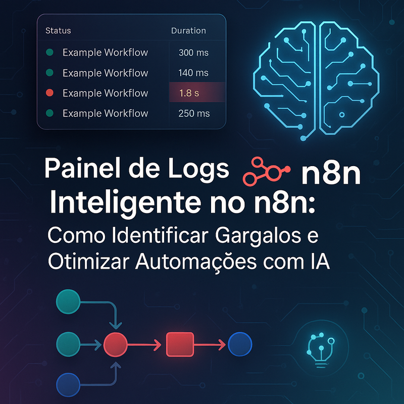 Painel de Logs Inteligente no n8n: Como Identificar Gargalos e Otimizar Automações com IA