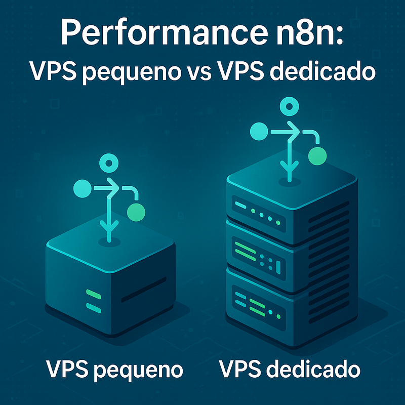 Performance n8n VPS pequeno vs VPS dedicado: qual escolher?