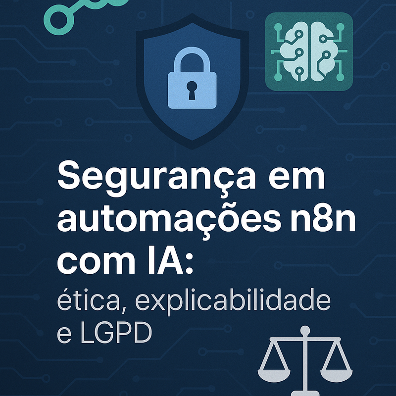 Segurança em automações n8n com IA: ética, explicabilidade e LGPD