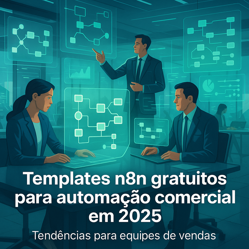 Templates n8n gratuitos para automação comercial em 2025: tendências para equipes de vendas
