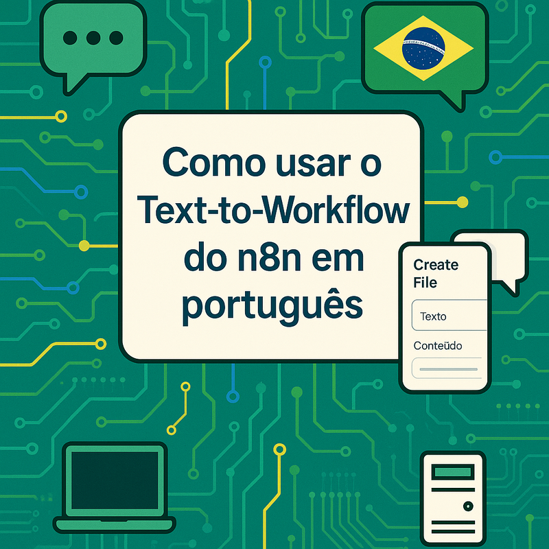 Como usar o Text-to-Workflow do n8n em português para criar automações