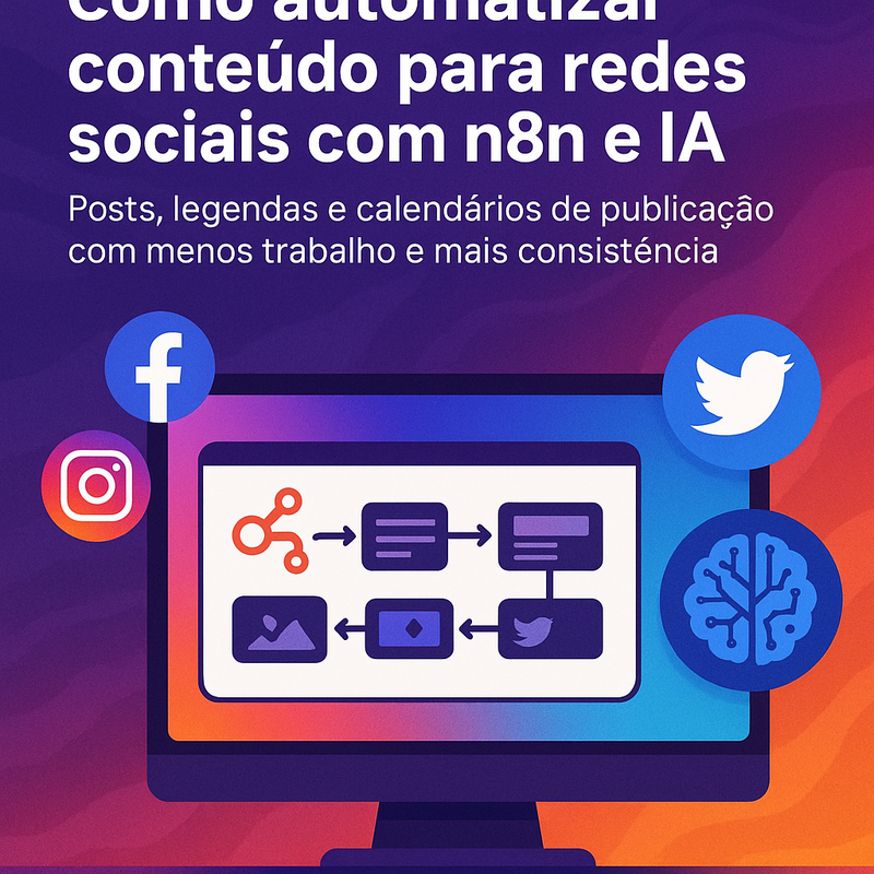 Como automatizar conteúdo para redes sociais com n8n e IA