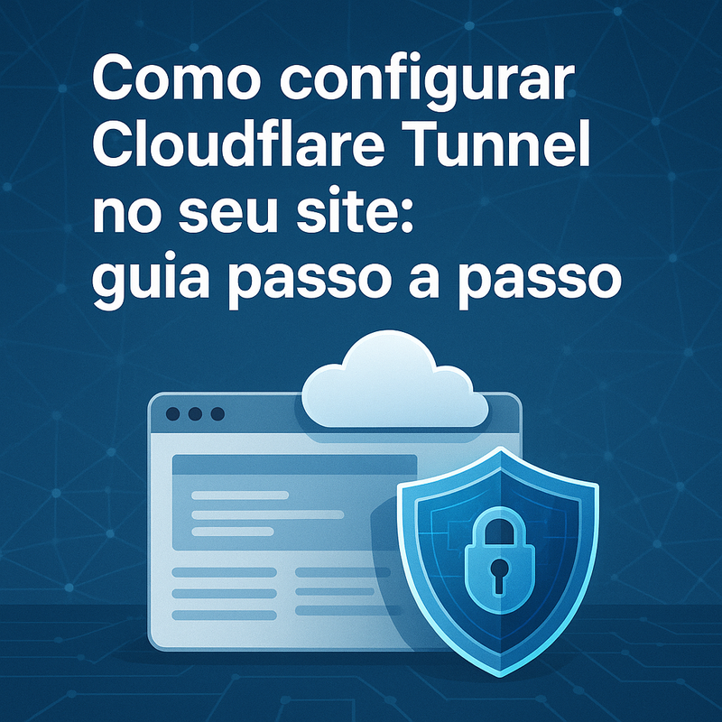 Como configurar Cloudflare Tunnel no seu site: guia passo a passo