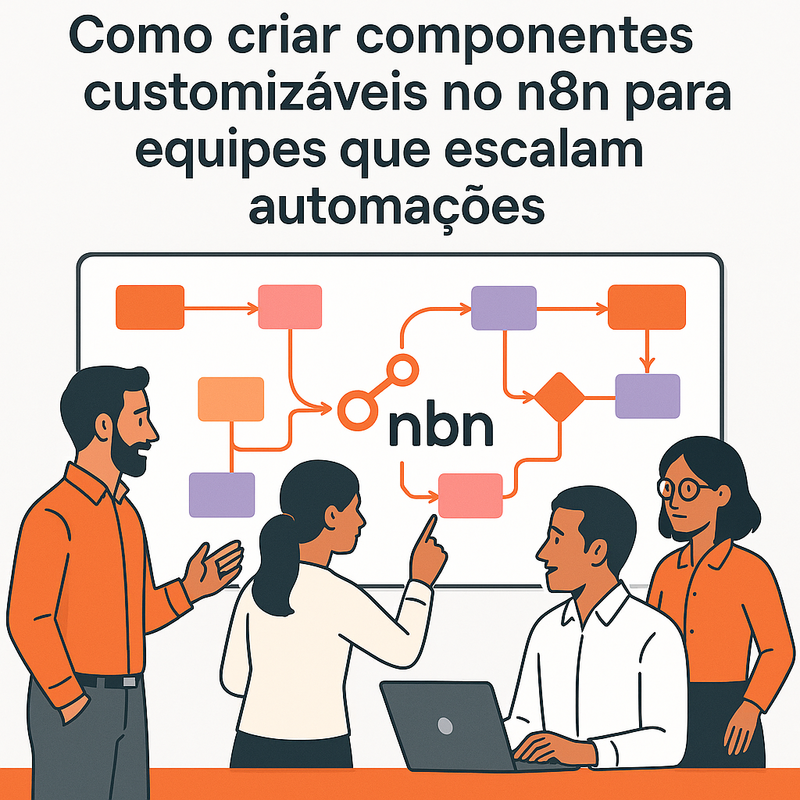 Como criar componentes customizáveis no n8n para equipes que escalam automações