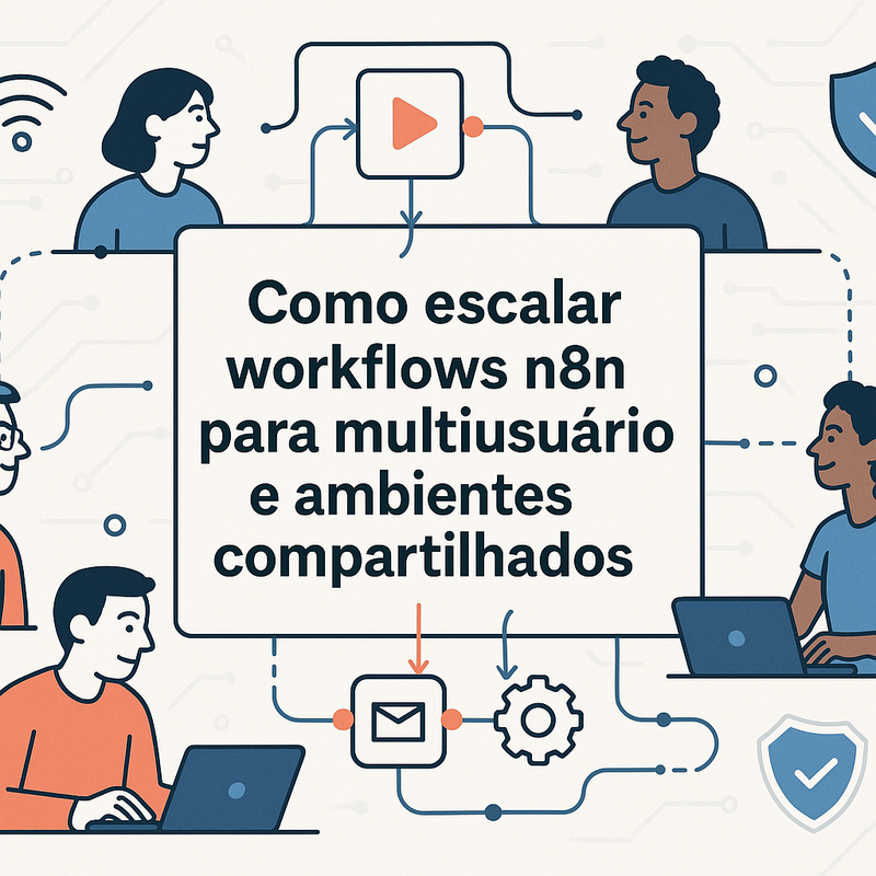 Como escalar workflows n8n para multiusuário e ambientes compartilhados