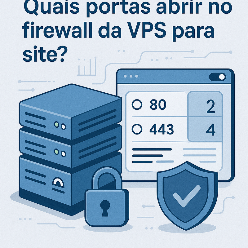 Quais portas abrir no firewall da VPS para site: regras essenciais e boas práticas