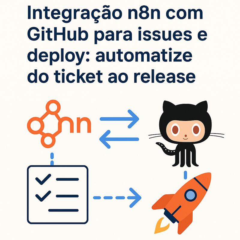 Integração n8n com GitHub para issues e deploy: automatize do ticket ao release