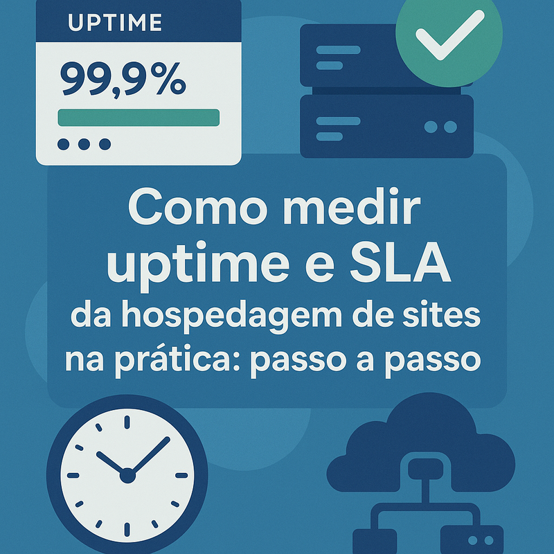 Como medir uptime e SLA da hospedagem de sites na prática: passo a passo