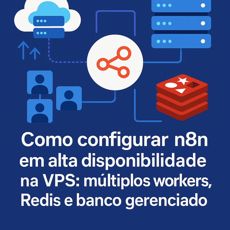 Como configurar n8n em alta disponibilidade na VPS: múltiplos workers, Redis e banco gerenciado