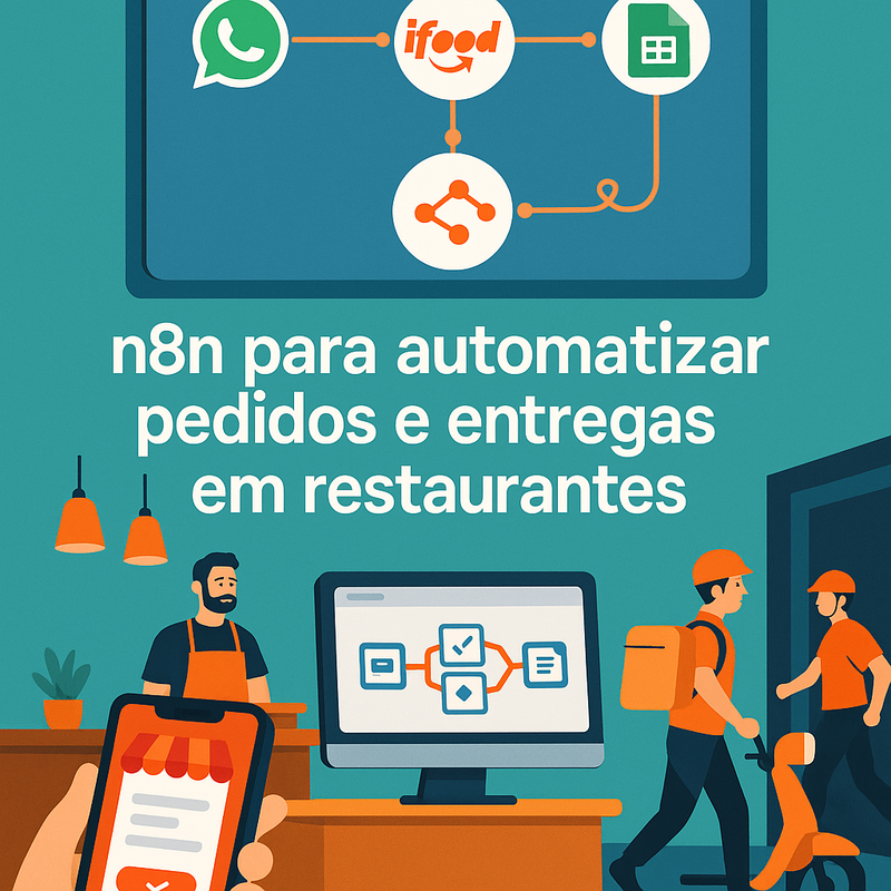 n8n para automatizar pedidos e entregas em restaurantes: fluxo sem retrabalho