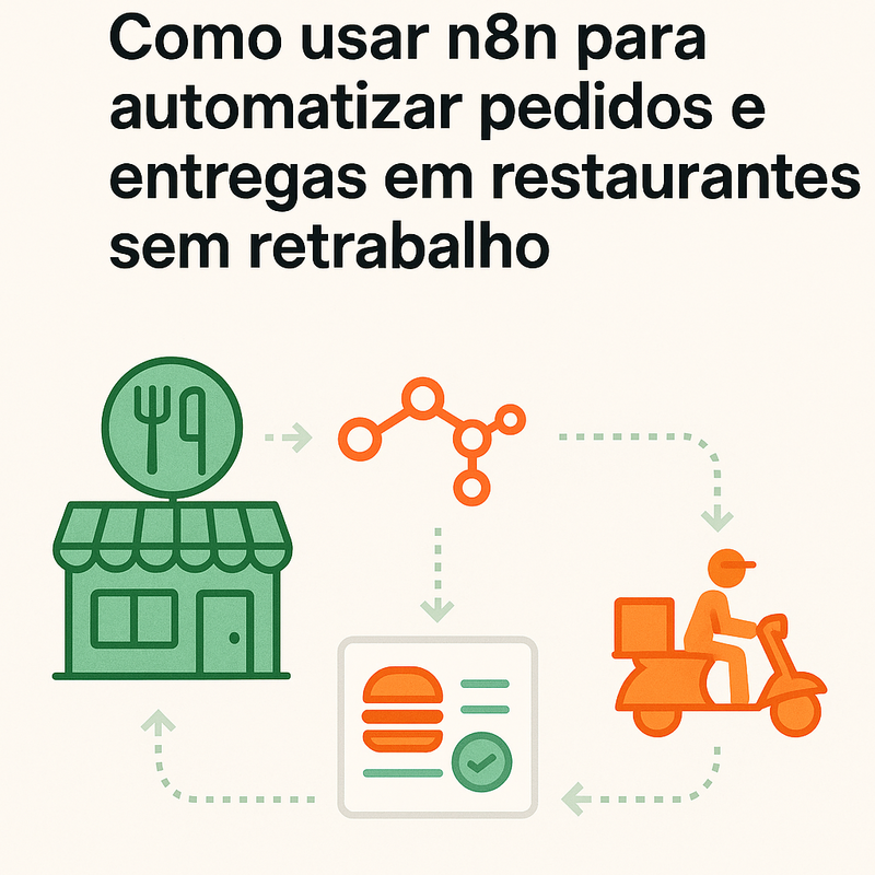 Como usar n8n para automatizar pedidos e entregas em restaurantes sem retrabalho