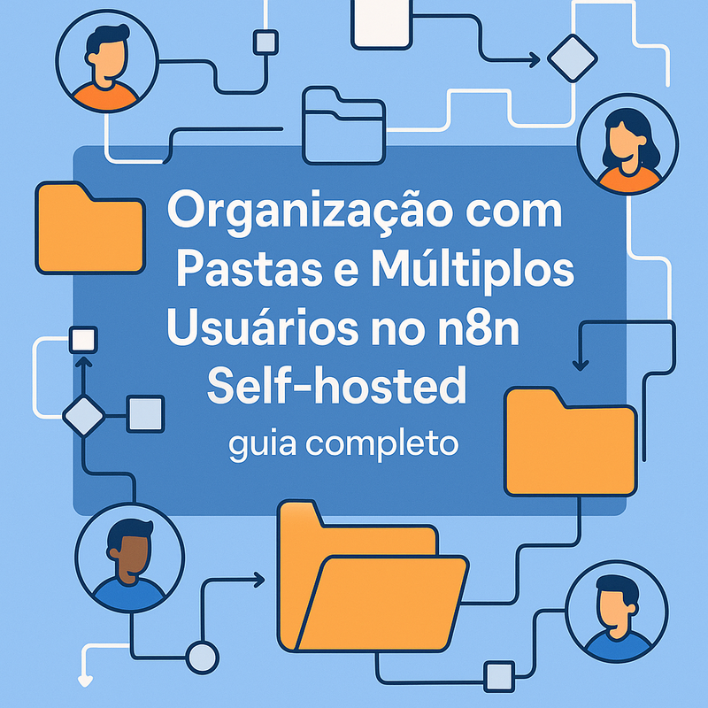 Organização com pastas e múltiplos usuários no n8n self-hosted: guia completo