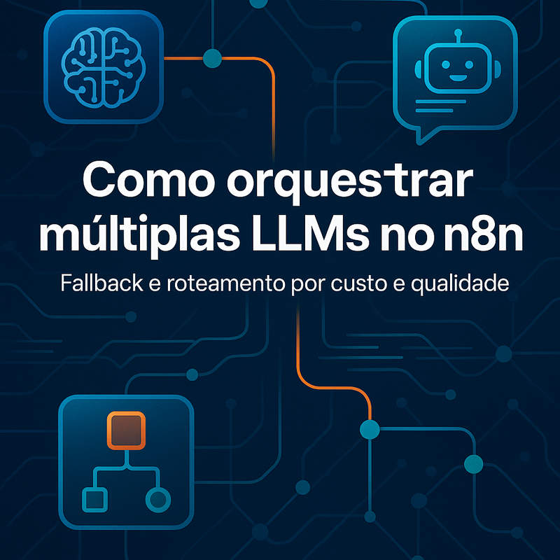 Como orquestrar múltiplas LLMs no n8n: fallback e roteamento por custo e qualidade