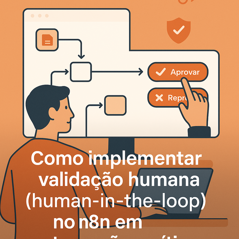 Como implementar validação humana (human-in-the-loop) no n8n em automações críticas