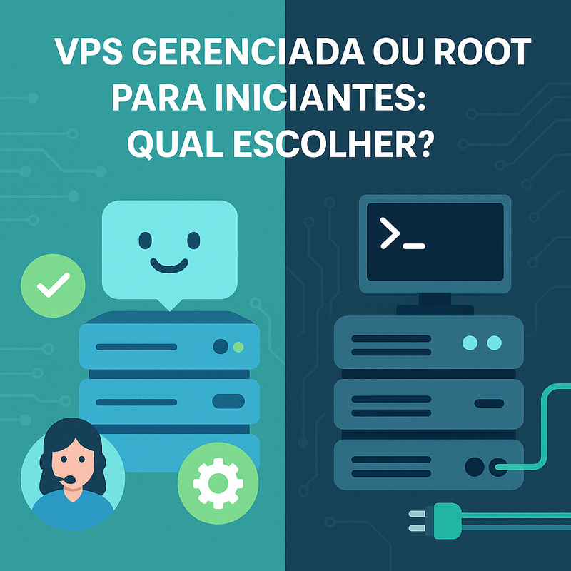 VPS gerenciada ou root para iniciantes: qual escolher?