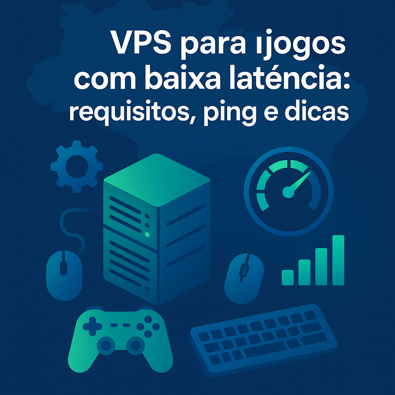 VPS para jogos com baixa latência: requisitos, ping e dicas