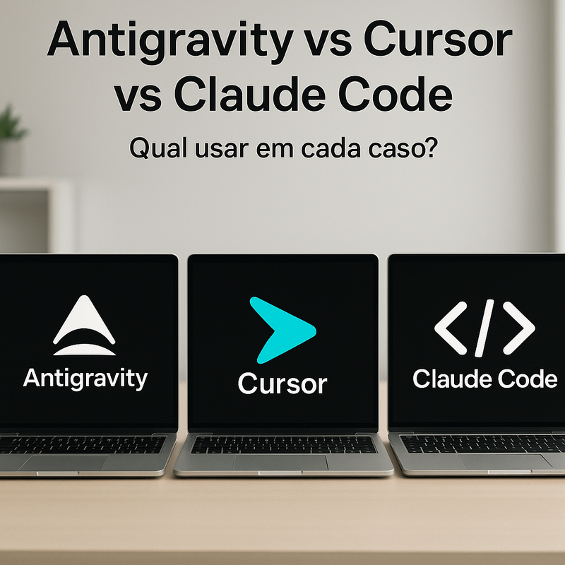 Antigravity vs Cursor vs Claude Code: qual usar em cada caso?
