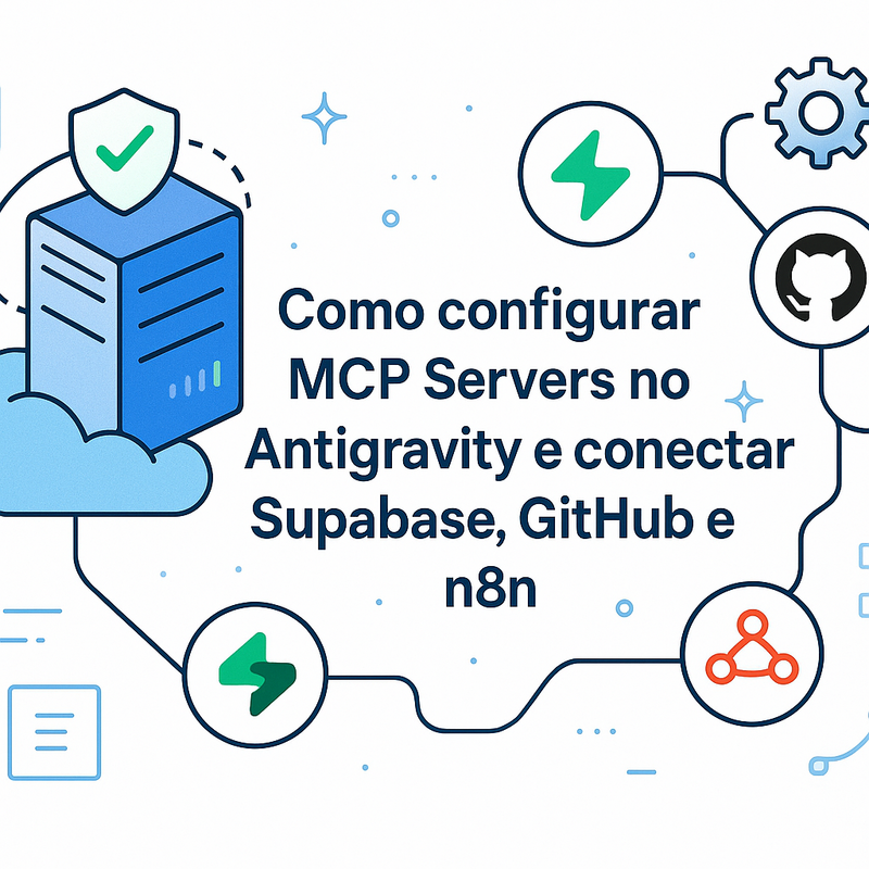 Como configurar MCP Servers no Antigravity e conectar Supabase, GitHub e n8n