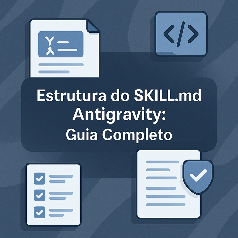 Estrutura do SKILL.md Antigravity: guia completo com frontmatter, instructions, examples e constraints