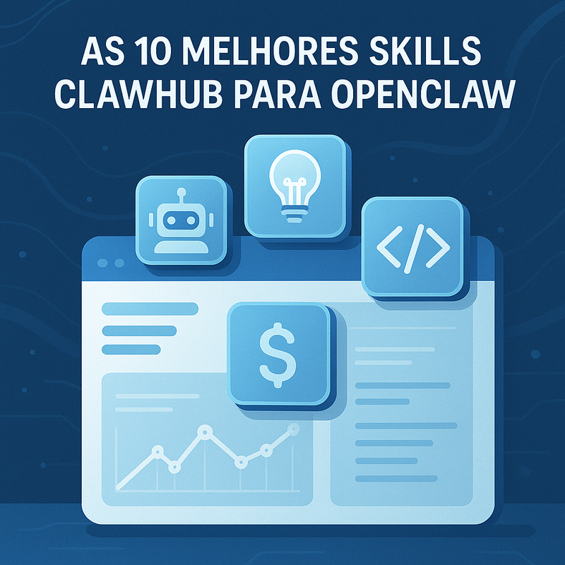 Melhores skills do ClawHub para OpenClaw: top 10, instalação e como criar a sua