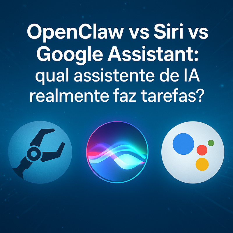 OpenClaw vs Siri vs Google Assistant: qual assistente de IA realmente faz tarefas?